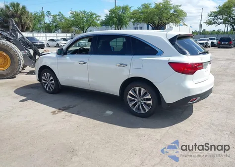 2014 Acura Mdx Technology Package z USA, uszkodzony, nr VIN 5FRYD3H40EB001513